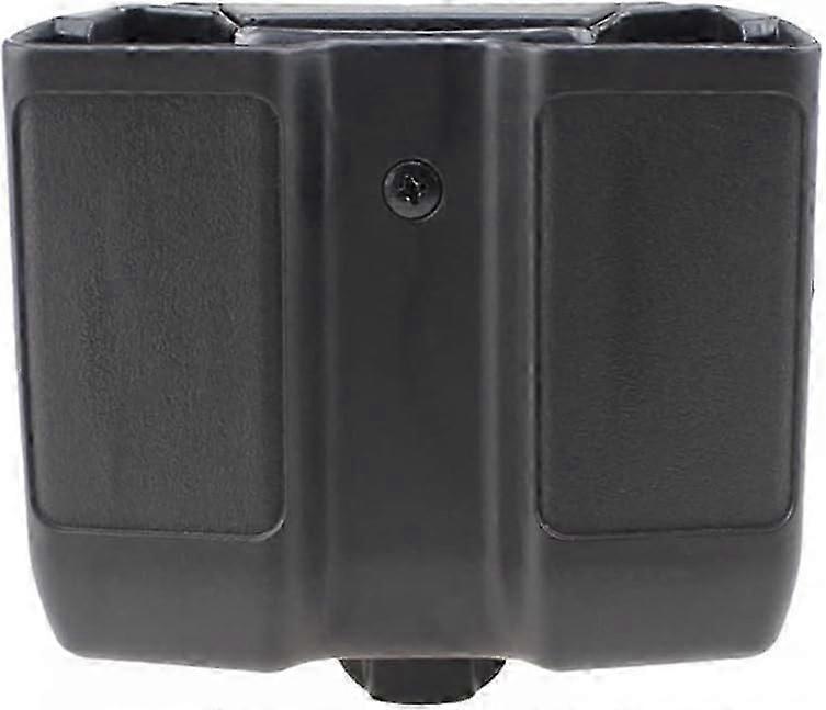 Double Magazine Pouch, Double Stack Double Mag Case Adjustable Mag Holder with Belt Loop for 1911 P226 M92 G17 Outside Waistband Carry