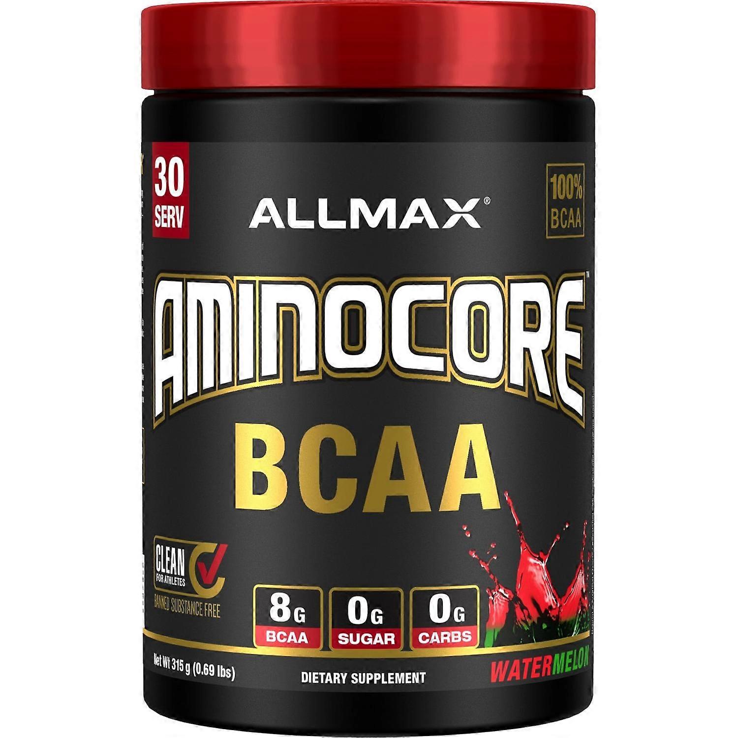 ALLMAX Nutrition, AMINOCORE BCAA, Watermelon, 0.69 lbs (315 g)