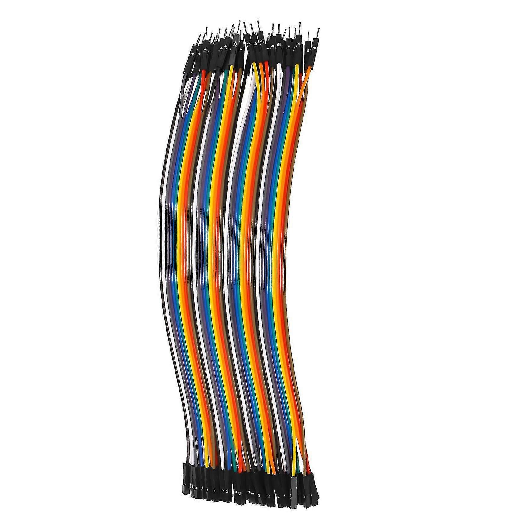 40 db 1 tűs férfi-női jumper kábel, 20 cm hosszú