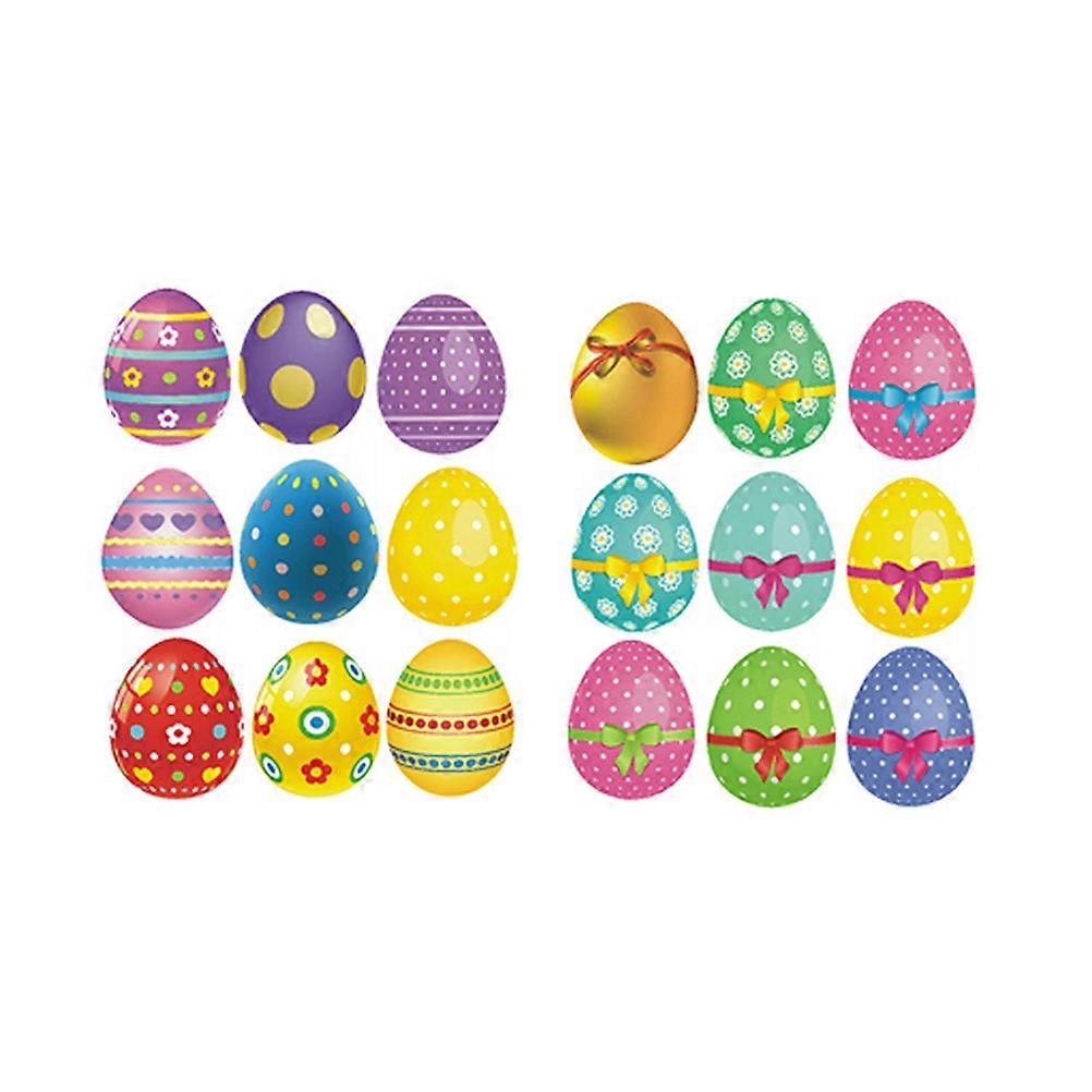 Removable Wall Sticker Easter Decor for Home 6Pcs Pack Assorted Color