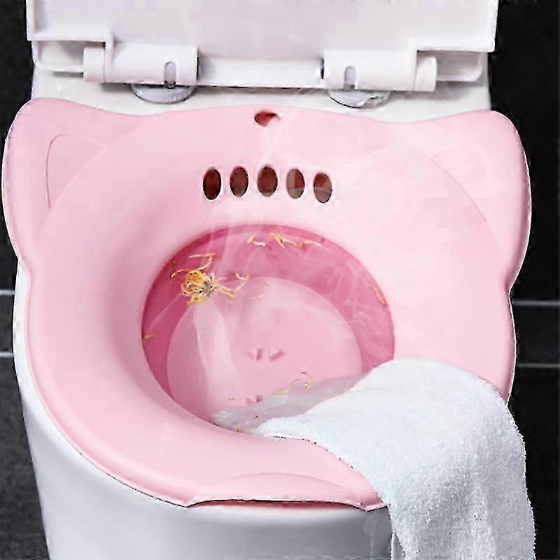 إيفاغو Sitz حمام للبواسير المرحاض الرعاية بعد الولادة, حمام نقع الفرج على مقعد المرحاض, حوض سيتز قابلة للطي مع فلاشر للمهبل