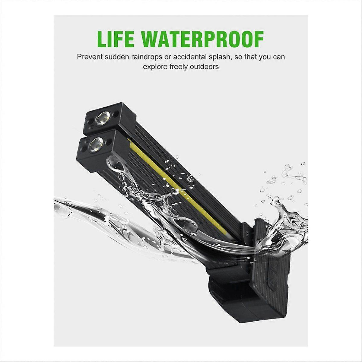 Gym Lamp for Posing, Magnetic Work Light Rechargeable, 180 Rotate Foldable with Hang Hook Camping Lamp LED Flashlight