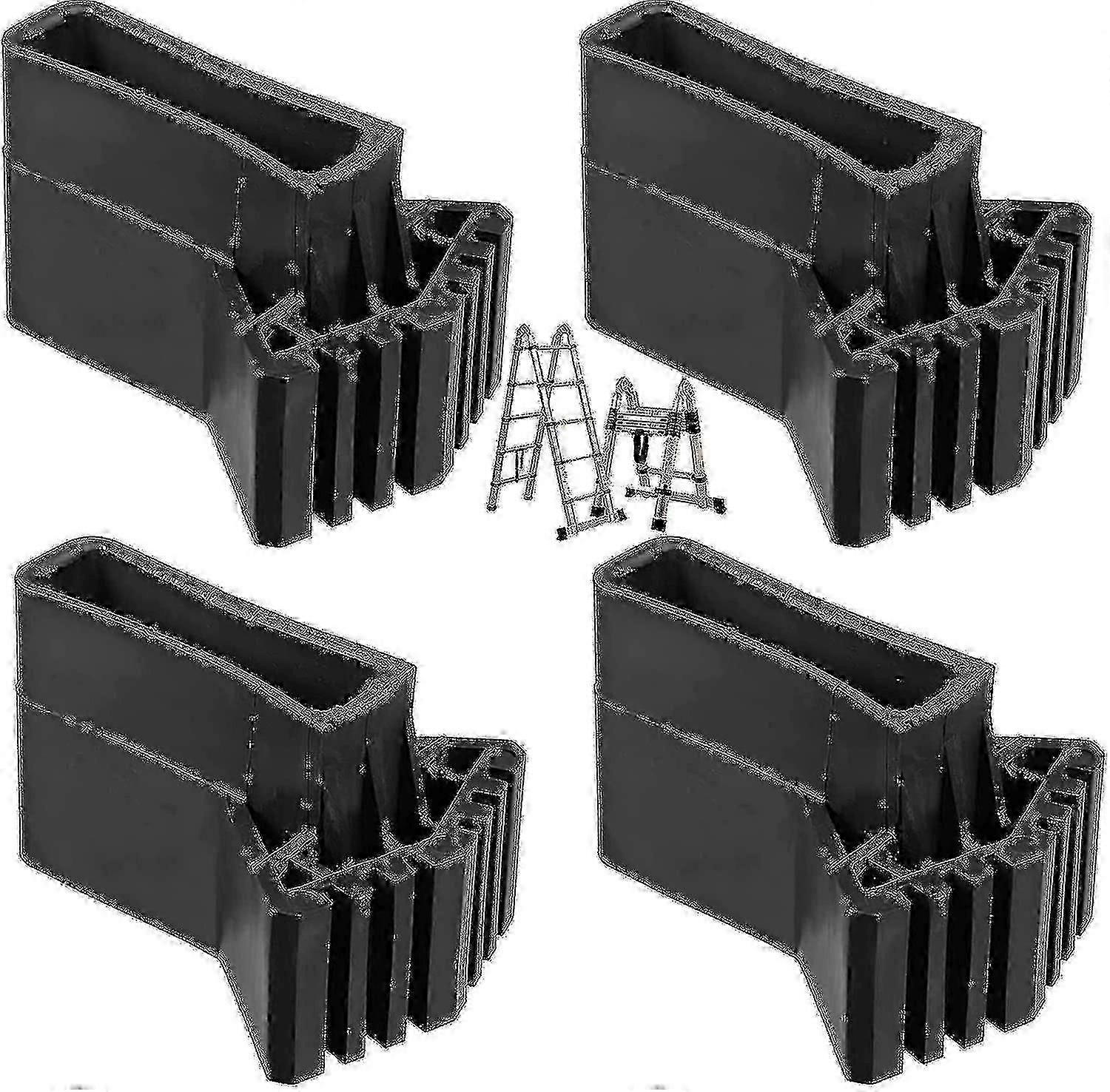 4pcs Échelle Extension Échelle Pieds Tampons en caoutchouc antidérapants Couvre-pieds en caoutchouc universels