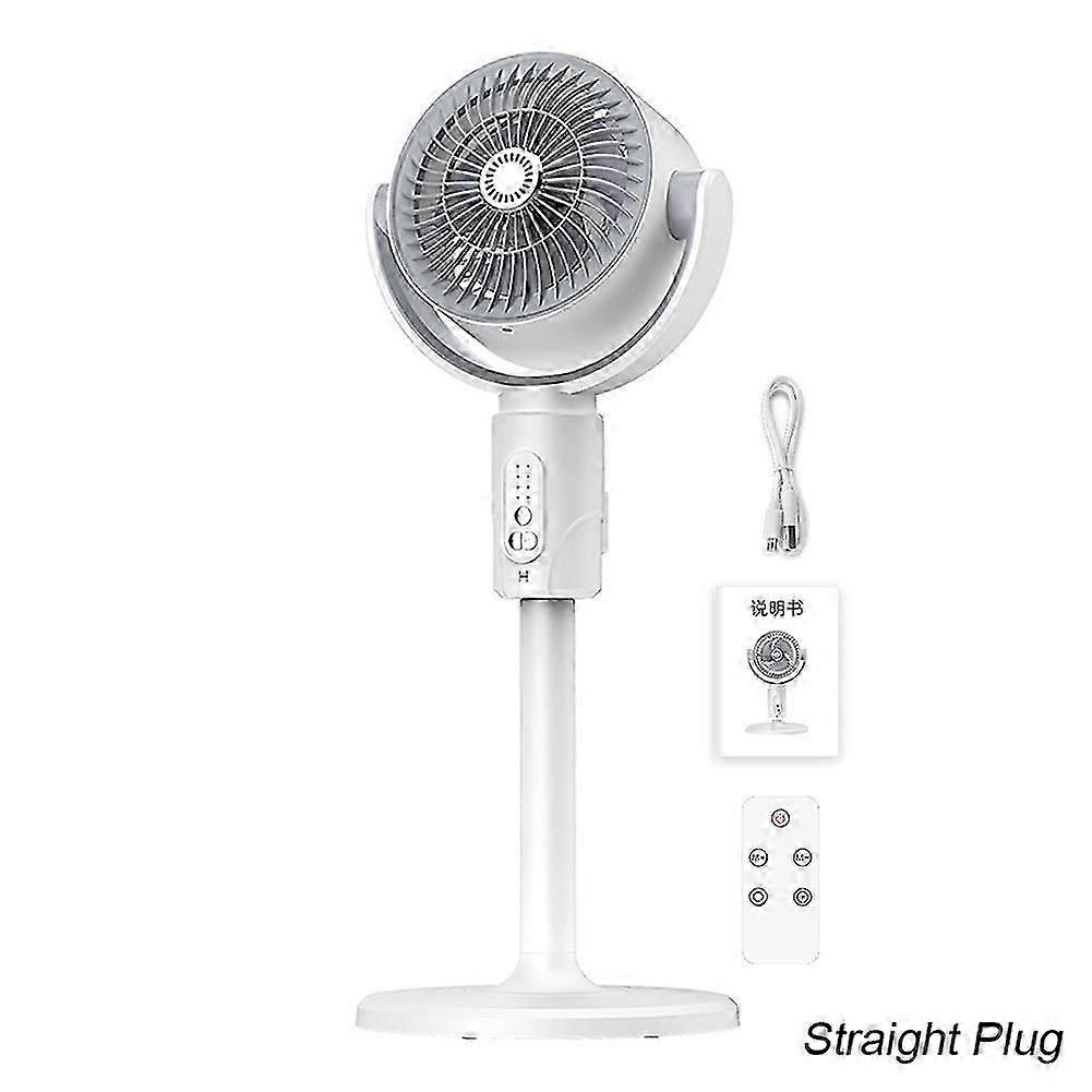 38-82cm Powerful USB Pedestal Fan with Remote Control - Quiet, Adjustable Height, 5-Speed Air Circulation for Bedroom, Office, and Small Rooms