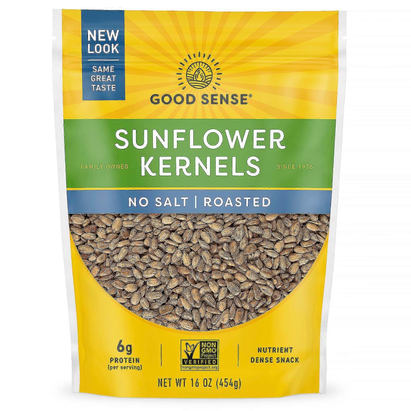 Sunflower Kernels, No Salt, Roasted, 16 oz (454 g)