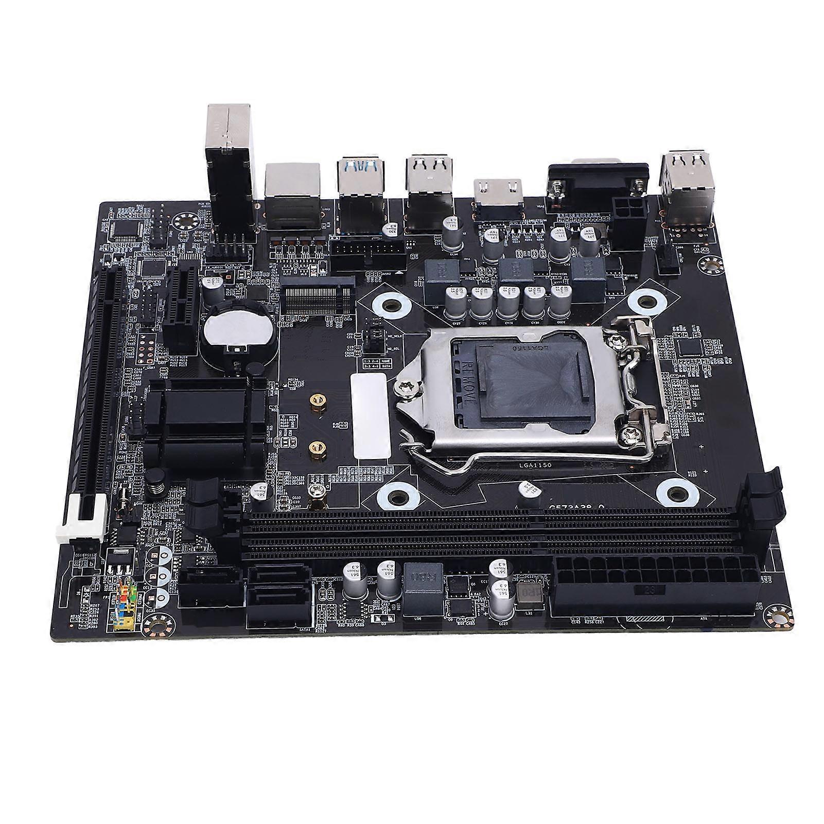 H81 Gaming Motherboard LGA 1150 M ATX 2x8GB DDR3 M.2 NVMe SATA3 PCIe for Xeon E3 CPU