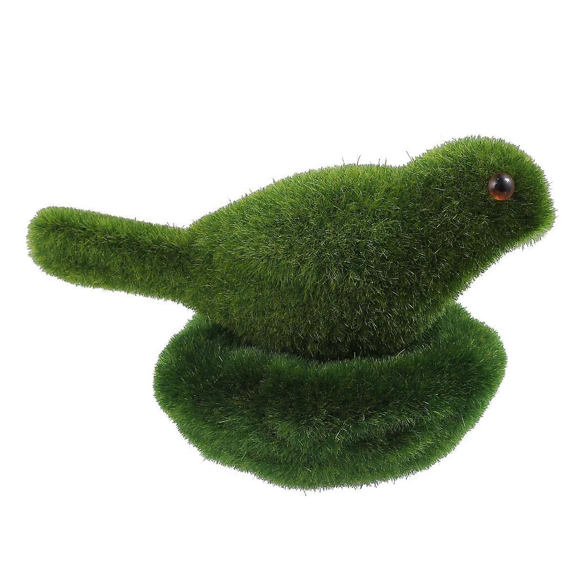 Artificial Bird Model for Decoration Featuring Birds Nest Ornament Green