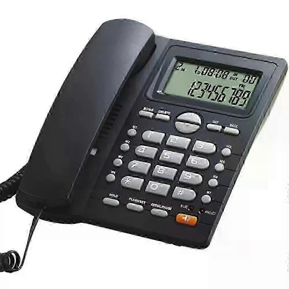 Corded telephone,large buttons,hands-free function,white,22x22.5x7cm miao7