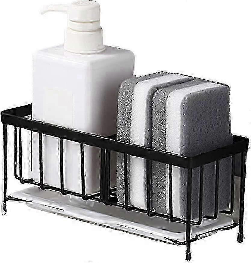 Sponge Holder Kitchen Rack Suitable for Various Sink Organizers Anti-Rust Cleaning and Scrubbers Soap