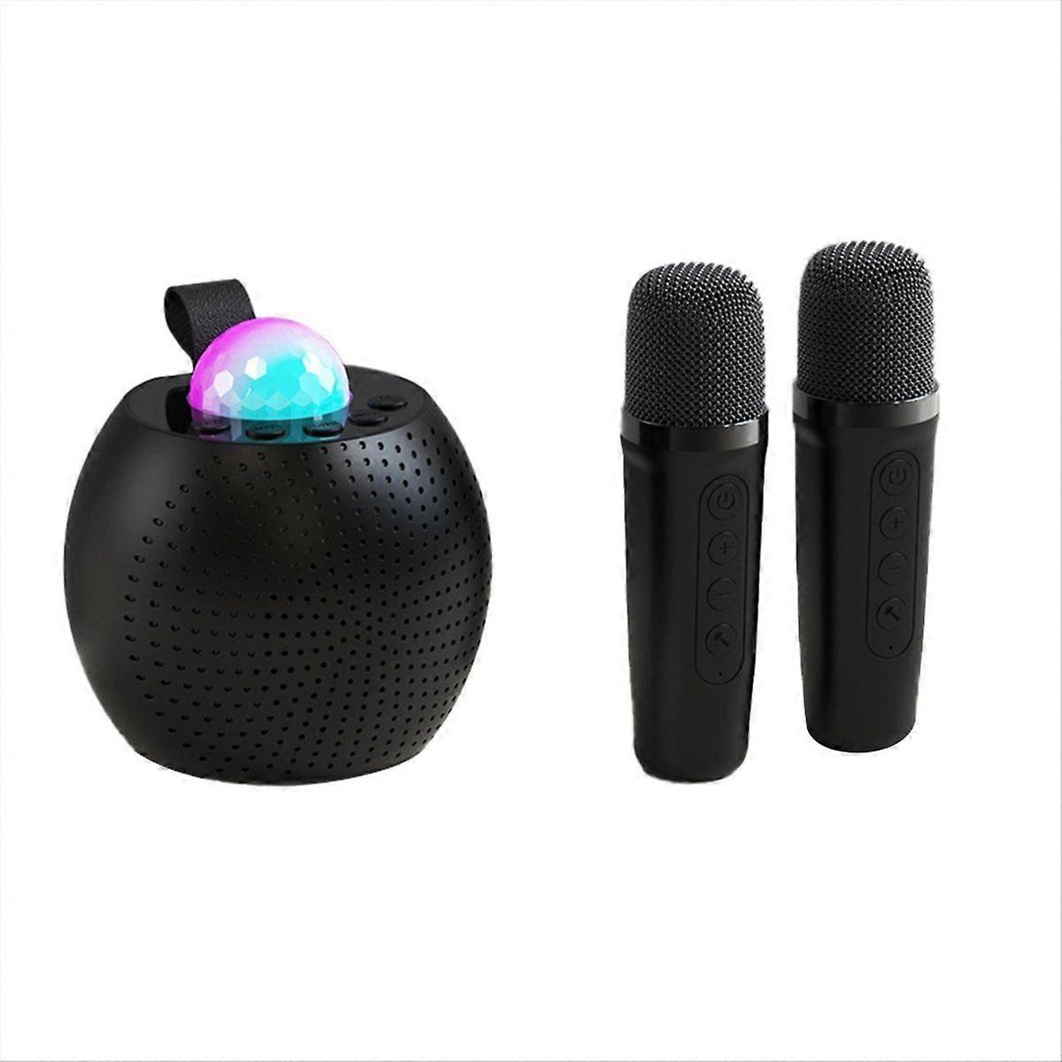 Wireless Microphone Bluetooth Speaker Portable Color Ambient Light