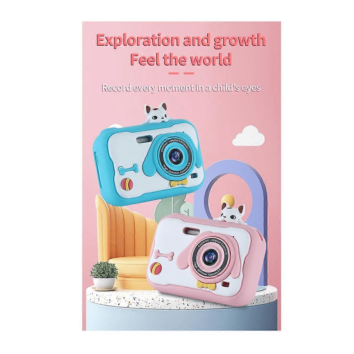 A8S HD Dual Lens 4000W Pixel 5472X4104PX Photo Resolution Without Memory Card Children's Camera,Blue