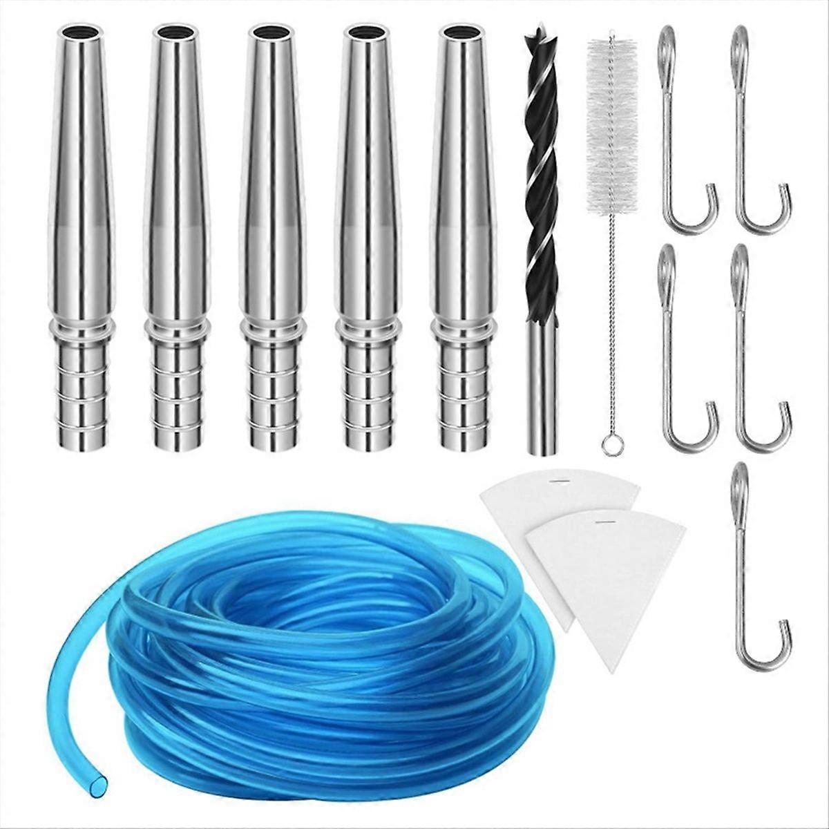 5PCS Stainless Steel Maple Faucet Tips Maple Syrup Tapping Kit