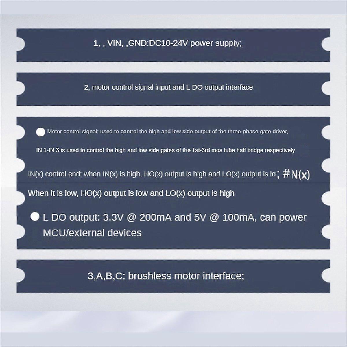 DC Brushless Motor Driver Board FOC Control Driver SVPWM Control DC 10-24V Module Replace Simple FOC
