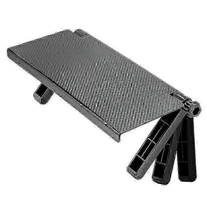 Television Computer Monitor Shelf Remote Control Set-top Box Storage Bracket (Black)