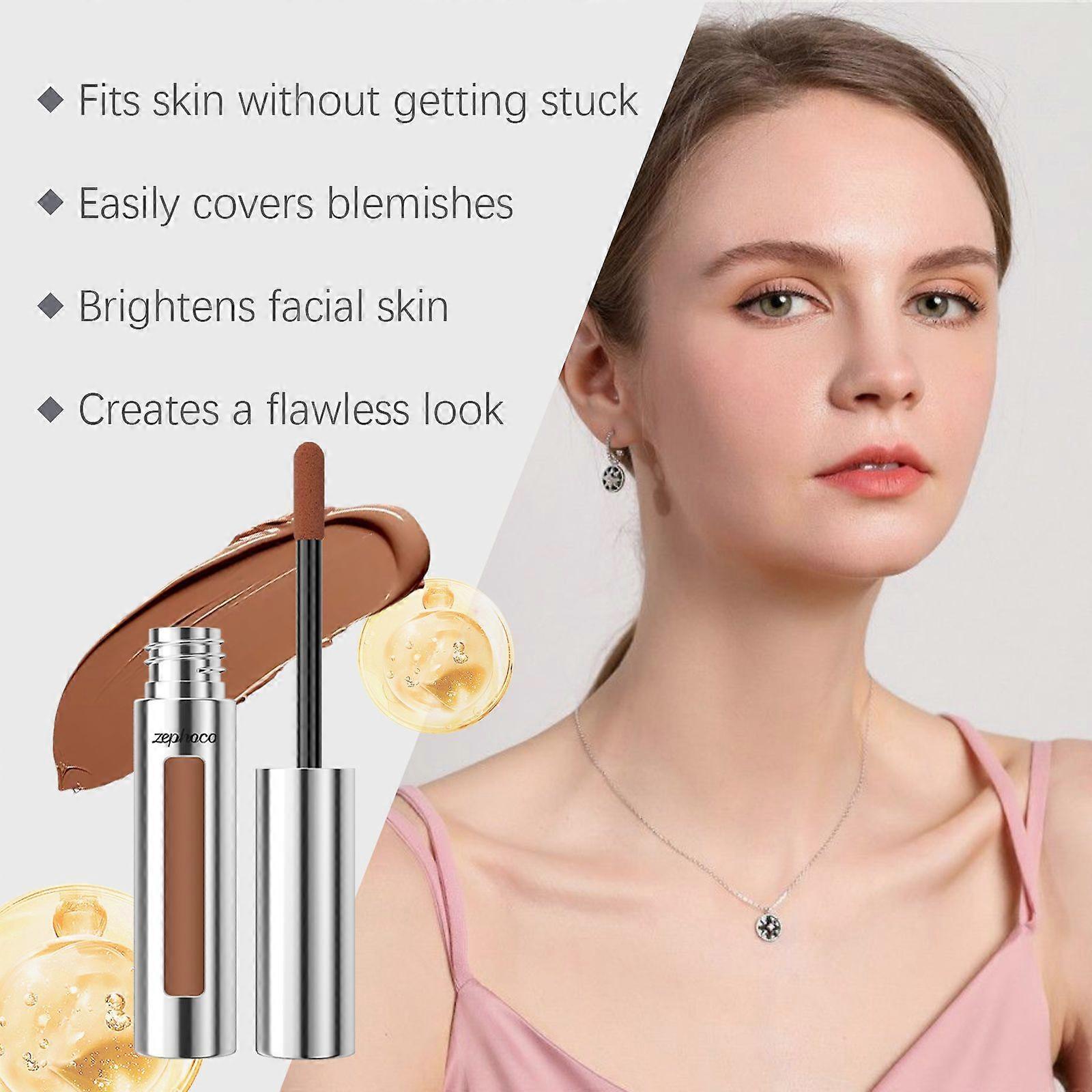 Zephoco Concealer Light Clothing Cover Eye Defects Moisturizing Brightening Moisturizing Makeup Liquid Concealer