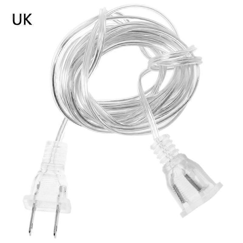 5m EU/UK Plug Power Christmas Extension Cable Extender Wire for LED String L SN