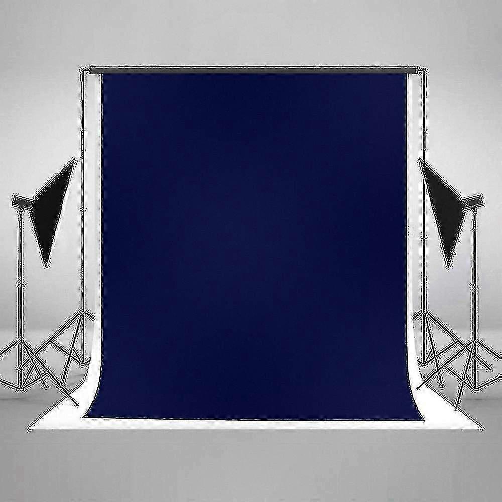 Midnight Blue Solid Background for Professional Photo Sessions, Size 150x220cm