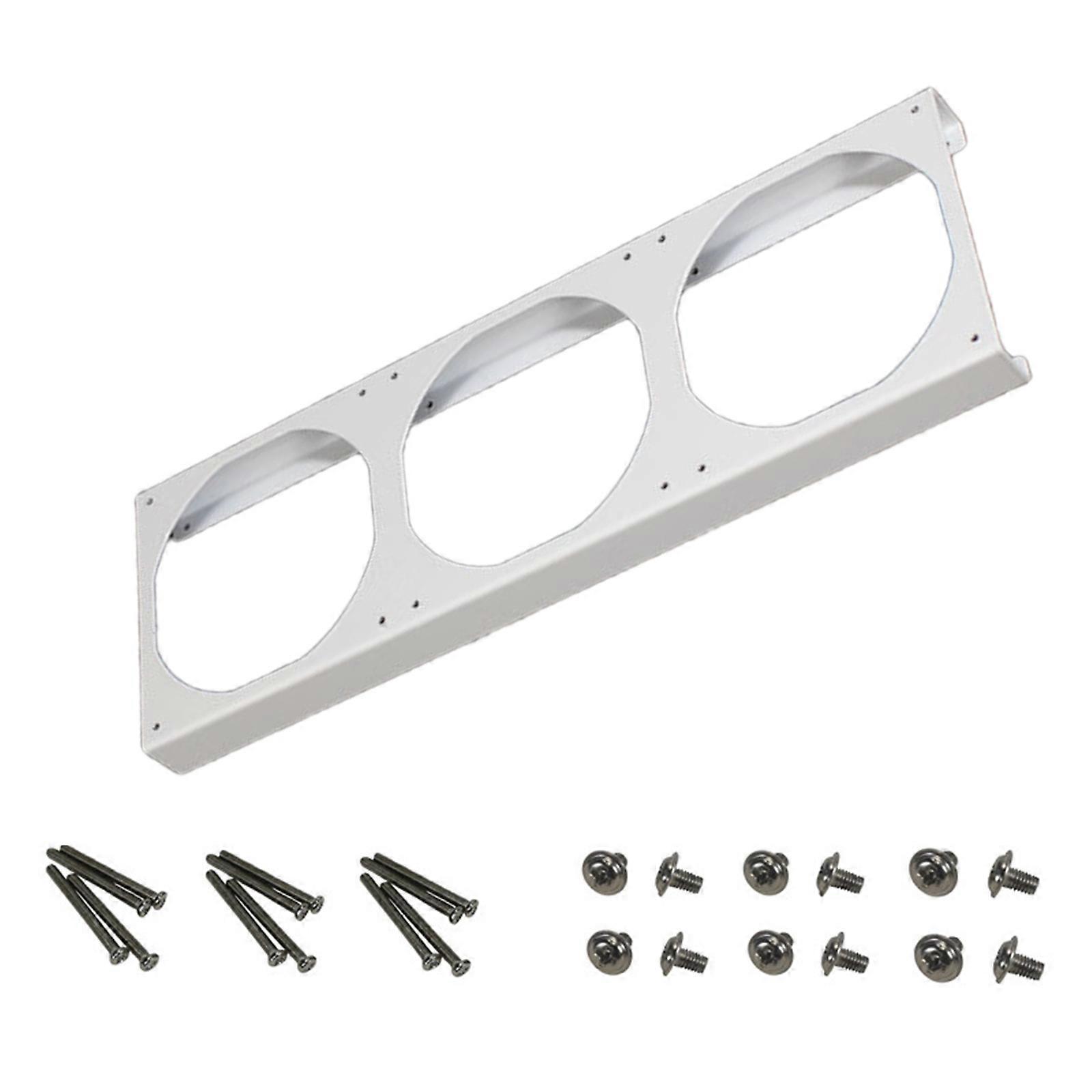 12cm Computer Fan Risers Bracket 25mm Height Extension Zinc Plateds Steel For Enhanceds Airflows Cooling System Multicolor