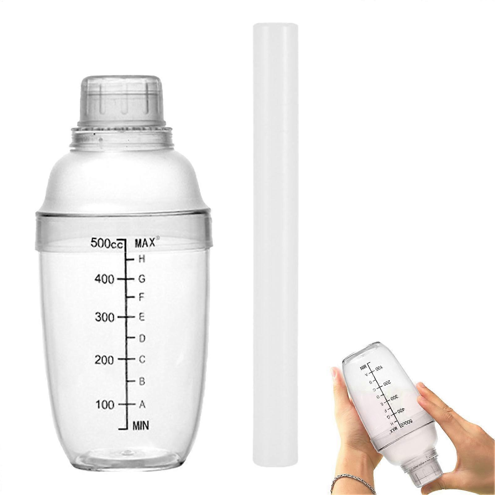 Cocktail Shaker Set Clear Shaker Bottle With Scale And Strainer Baar Tools Party Coffee Shaker Shaker With Instrument