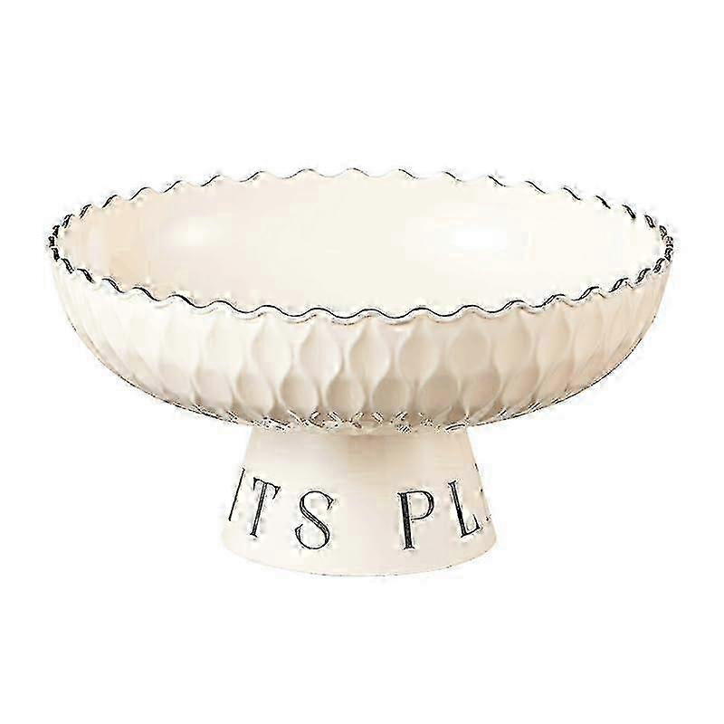 Wavy Decorative Fruit Bowl for Table Centerpiece & Snack Storage