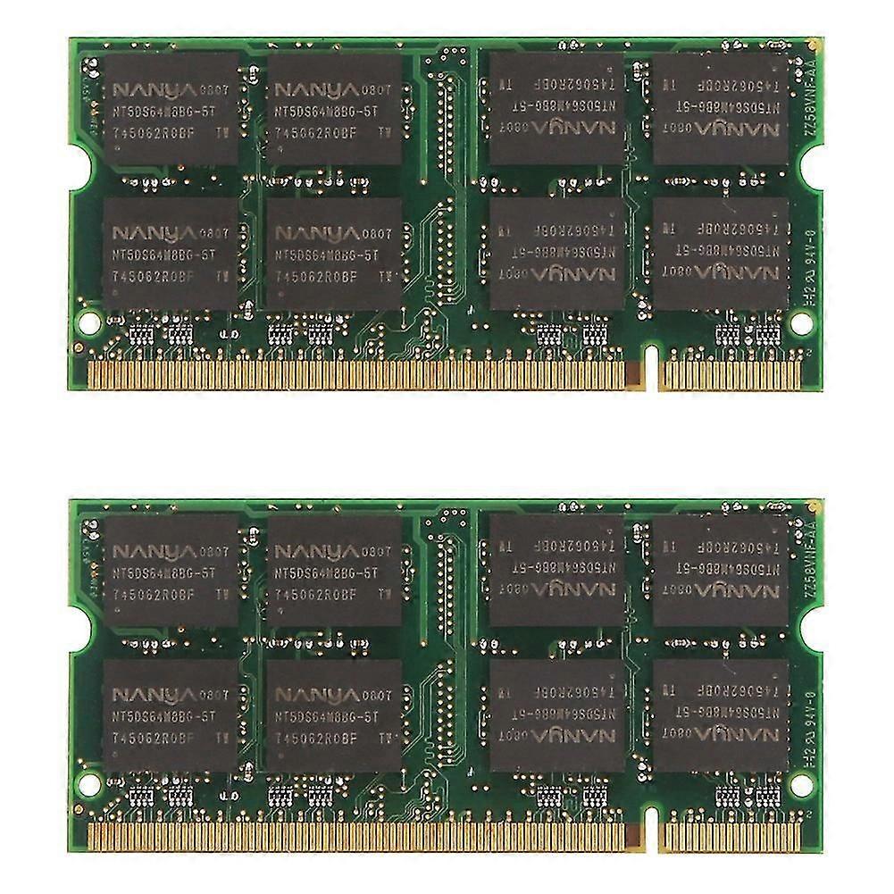 2x Ddr 1gb Mémoire Portable Ram Sodimm Ddr 333mhz Pc 2700 200broches pour ordinateur portable Sodimm Memoria