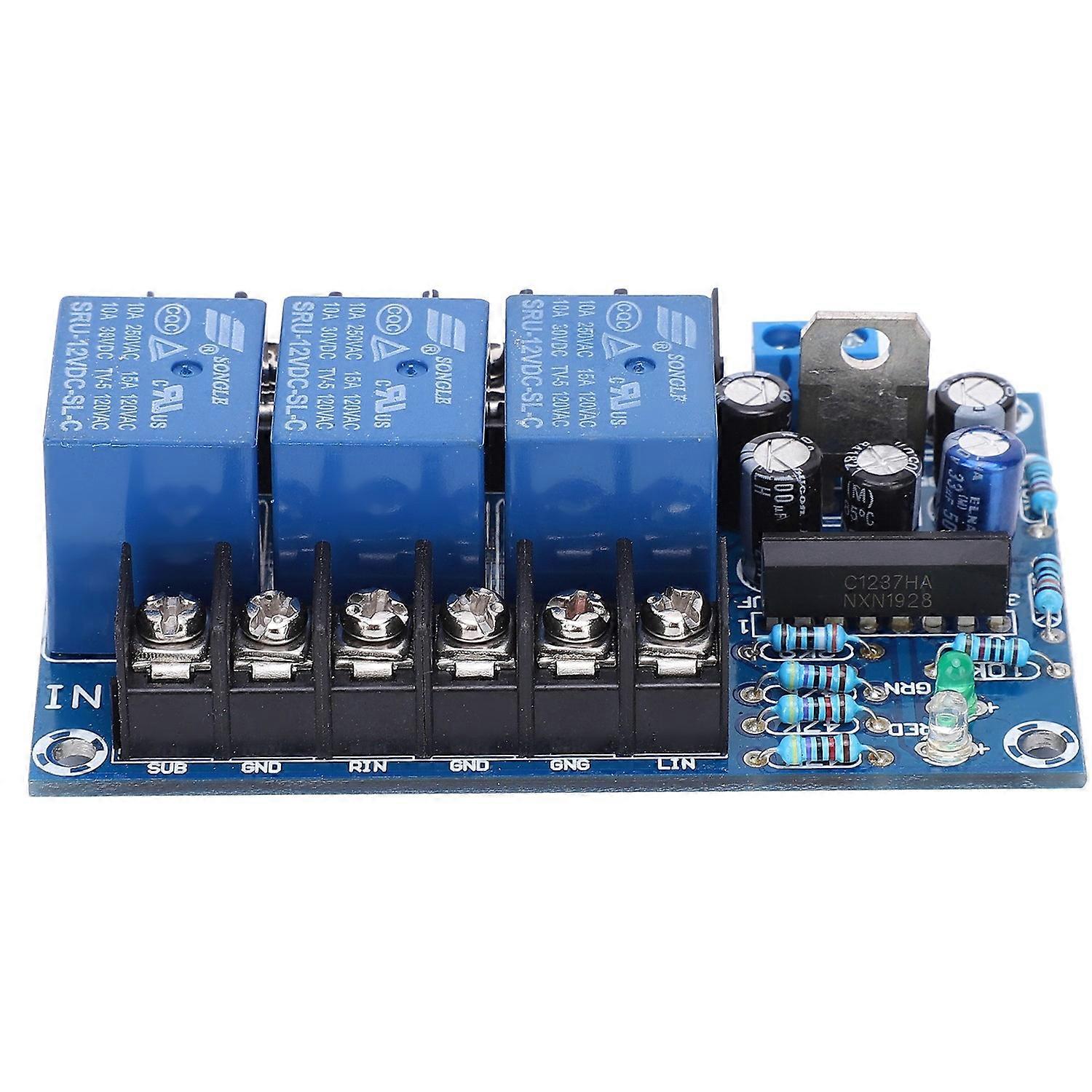 3‑Channel Speaker Protection Board Power Single Supply Amplifier Delayed Protection Module