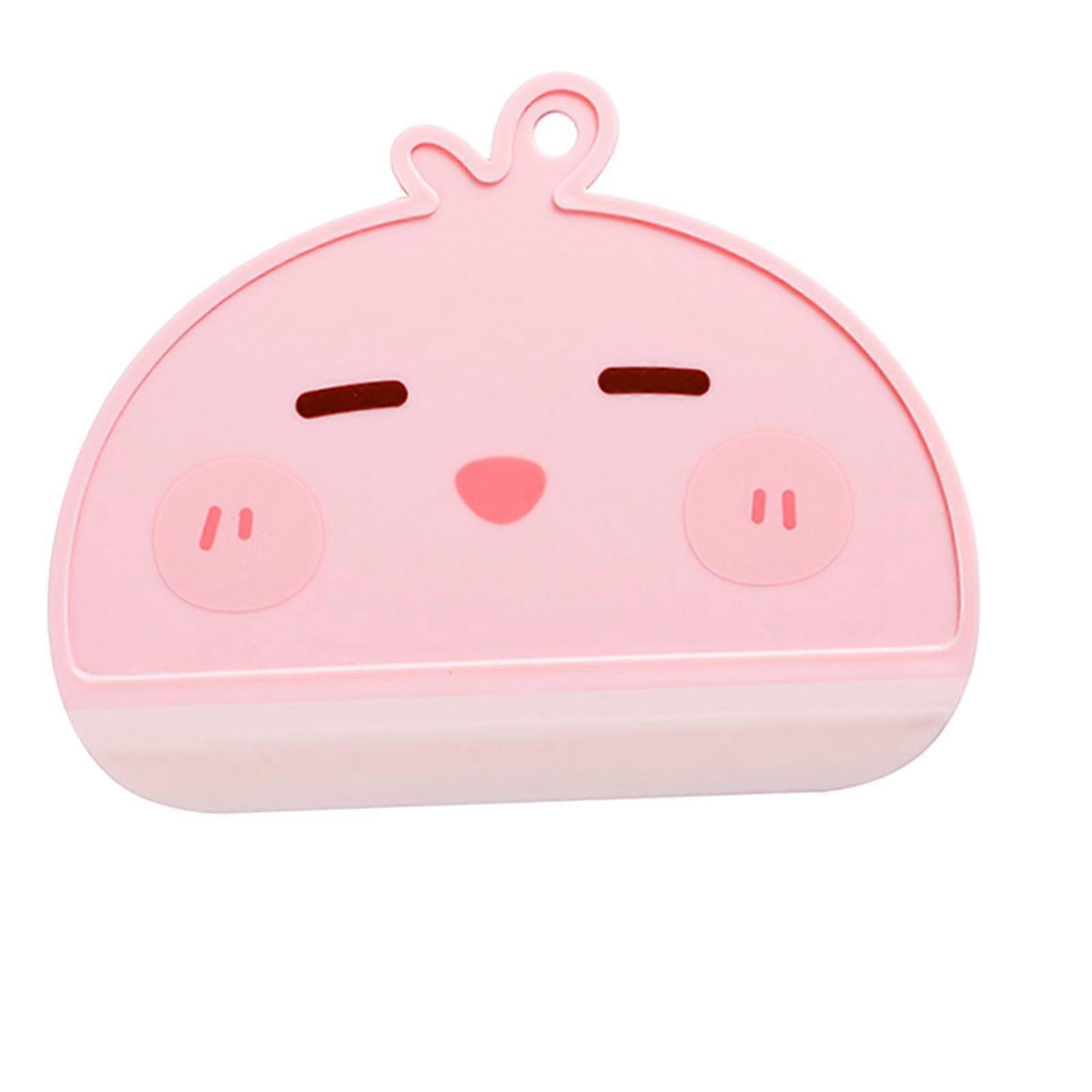 Cartoon Shower Squeegee Pink, Window And Mirror Scraper For Glass, Soft Rubber Blade, 9 In Home Bathroom Use Fun Design