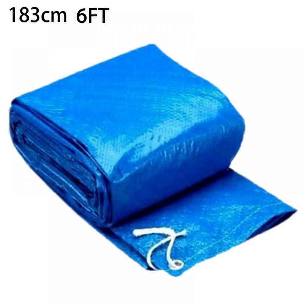Pool Covers for Round Circular Easy Set Frame Pools and Inflatable Pool, Above Ground Round Pool Covers, Pool Blanket Covers (6 ft Round Pool Covers)