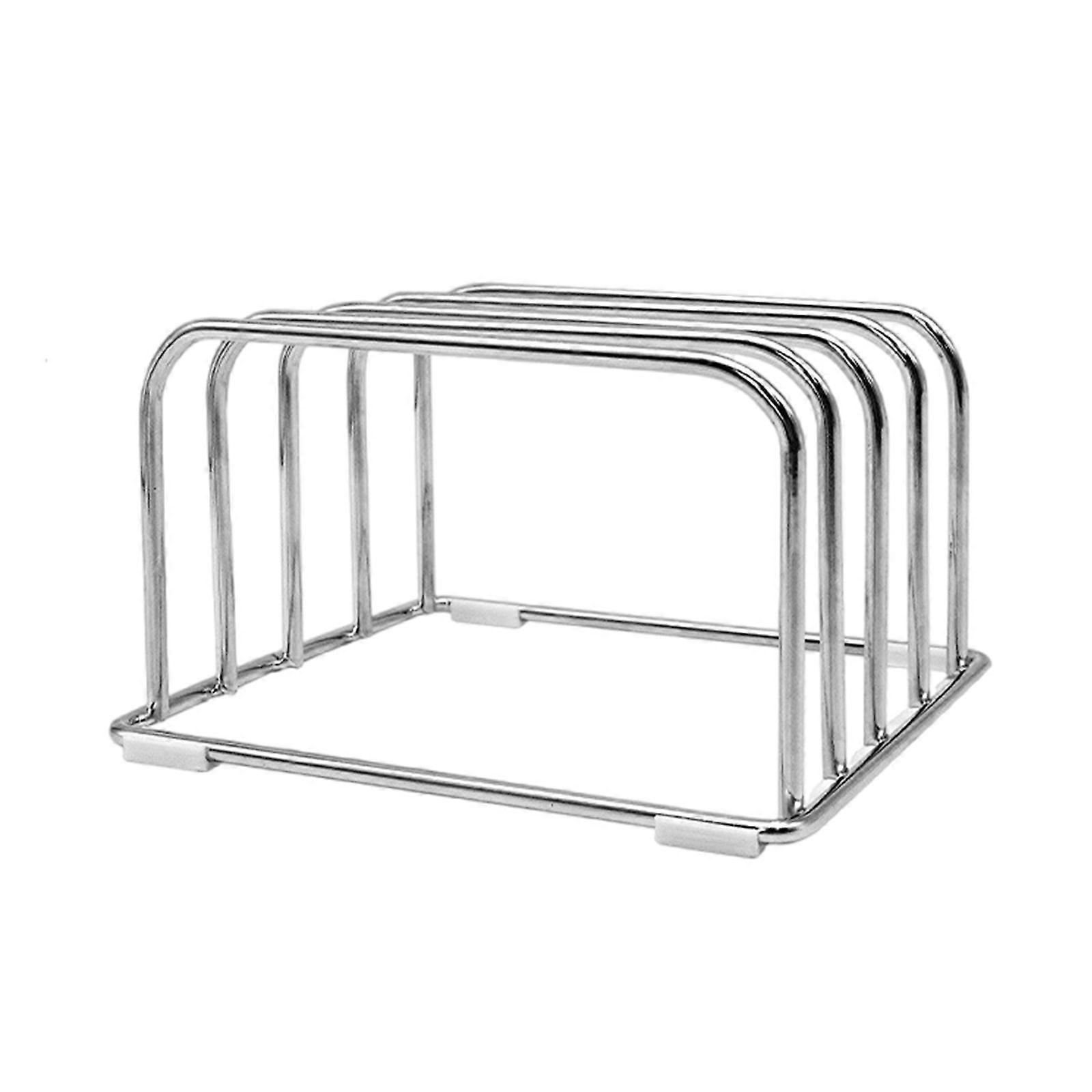 Nonrust Steel Vertical Cutting Board Organizers Wall Mounted Kitchen Storage System With Rustproof Construction Easy Tool Release Setups Multicolor