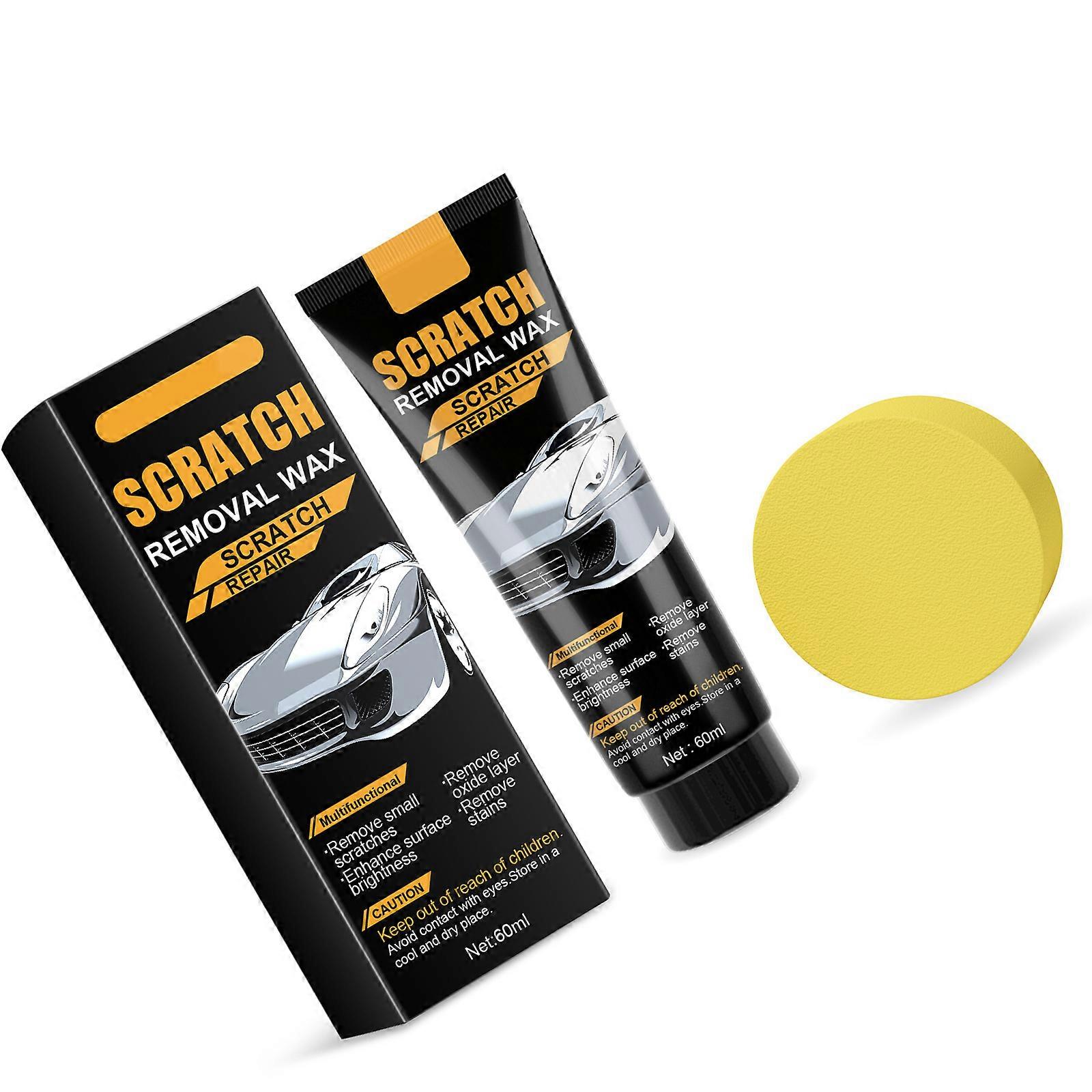 60ml/2oz Car Scratch Remover Universal Scratch Repair Paste with Sponge Car Paint Auto Surfaces Scratch Polishing Wax Multicolor