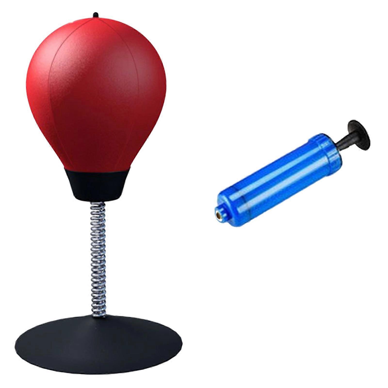 Gym Grade Punching Reaction Ball With Reinforced Hanging Mechanism And Responsive Feedback For Speed Development  Red
