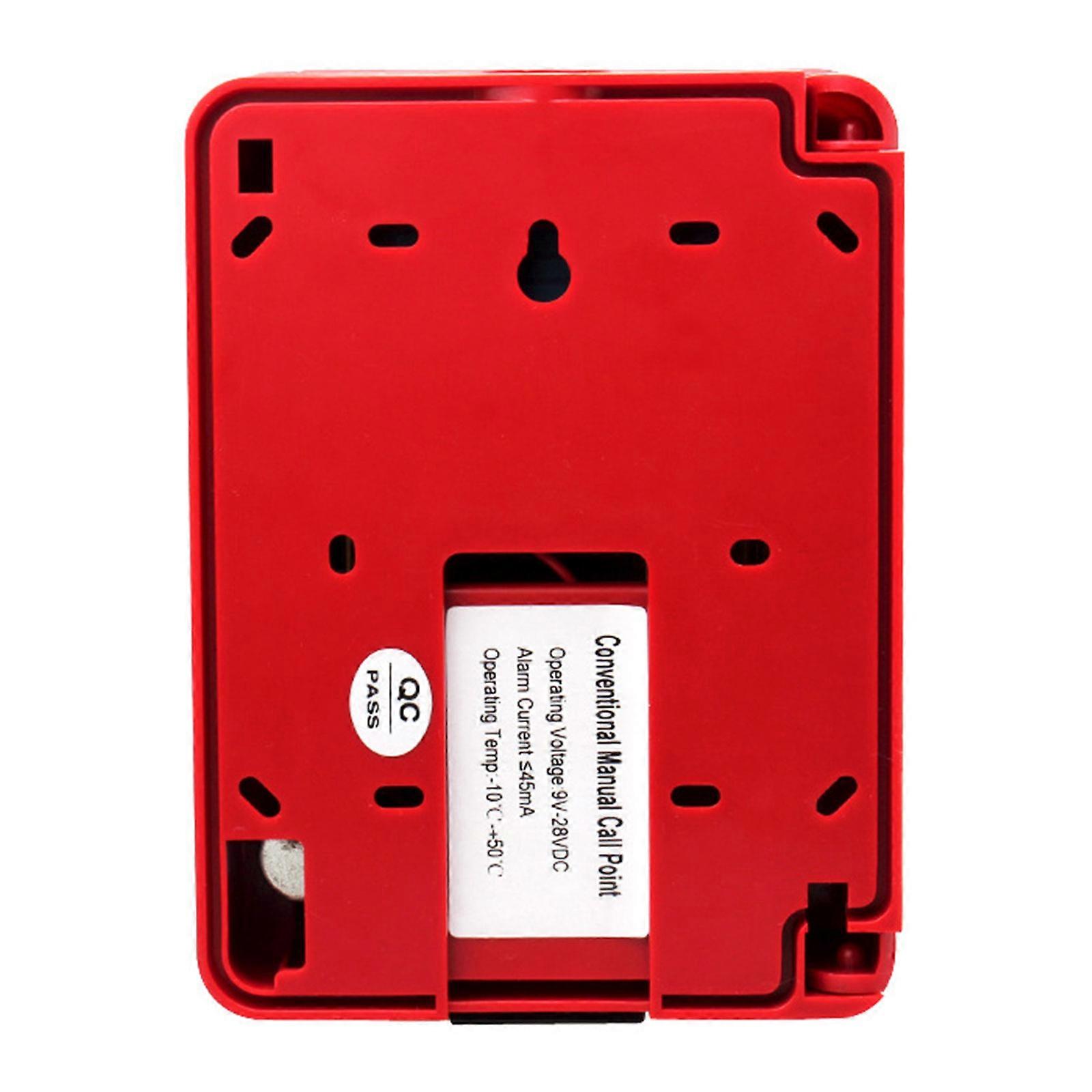 Fire Alarm Button Shockproof Emergency Push Button Alarm System for Schools Hospitals and Industrial Facilities Multicolor