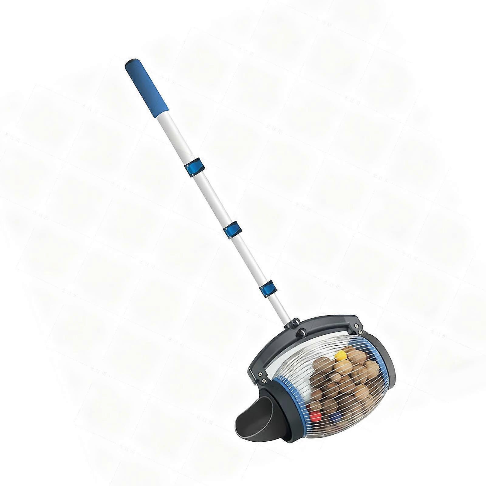 Permanent Plastic Nut Retrieval Tool With Telescoping Rod And Lean Release Functionality For Orchards Multicolor