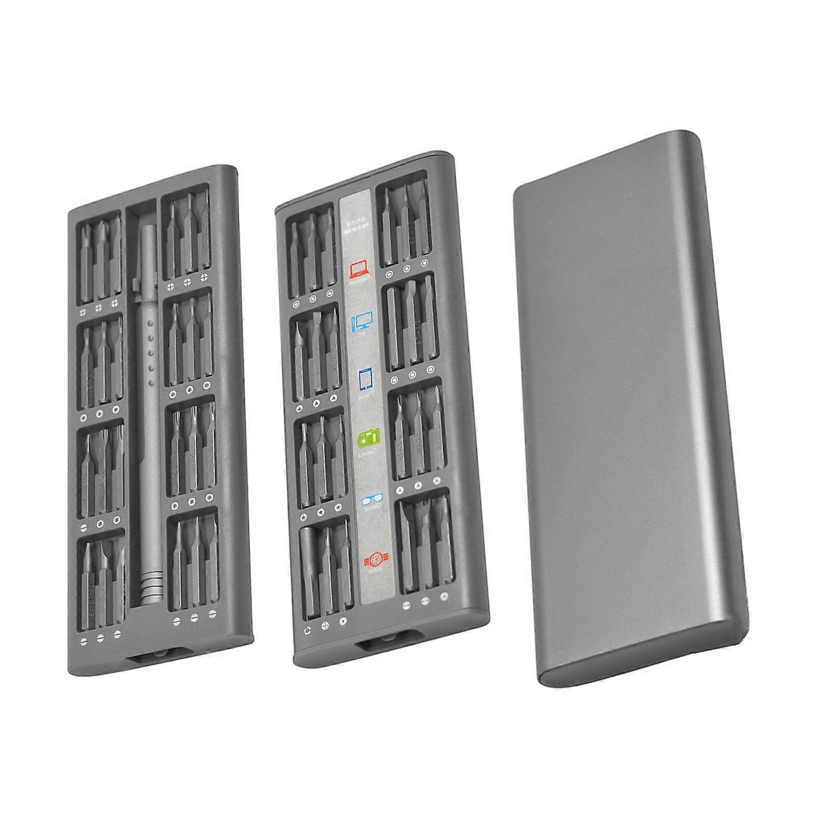 Ergonomic Handle Heavy Duty 48pc Magnetic Screwdriver Kit Corrosion Resistant Design Suitable For Precise Device Repair Multicolor