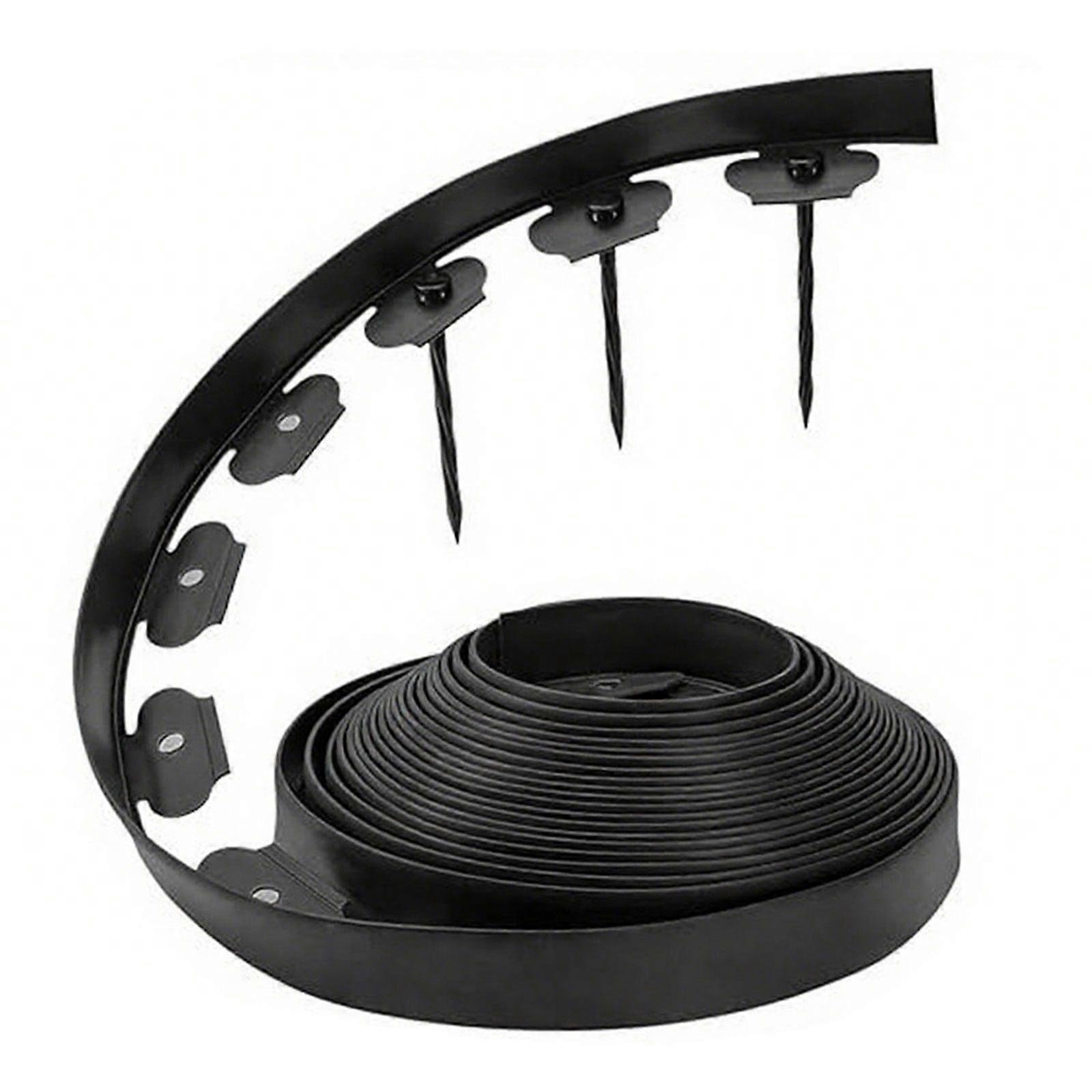 Curvilinear Plastic Garden Edging for Footpaths Flexible Permanent Polyethylene Border Denial Dig Installation Required Multicolor