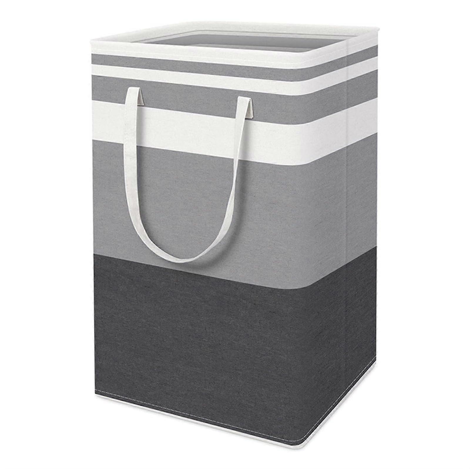 75L Large Laundry Basket with Extended Handle, Collapsible Hamper for Clothes, Foldable Washing Bin for Dorm and Home
