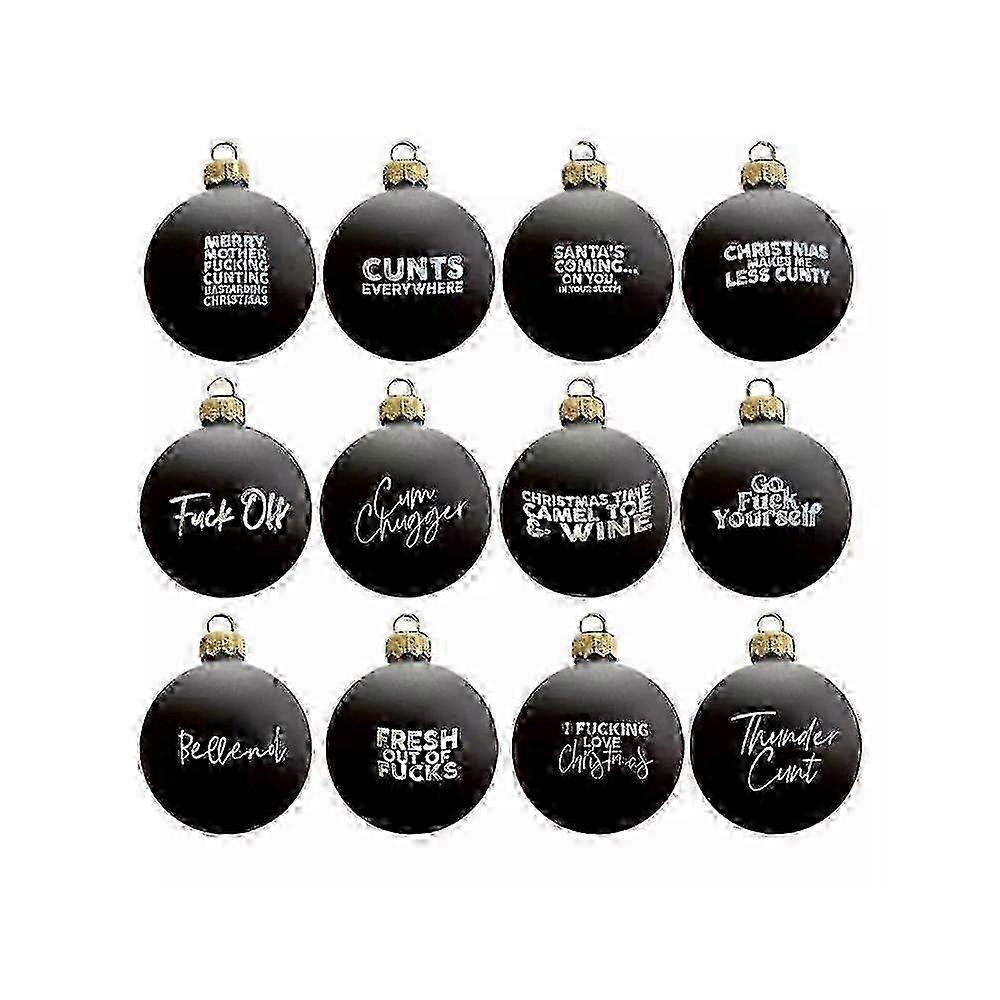 Funny Xmas Ball Collection with Sarcastic Messages