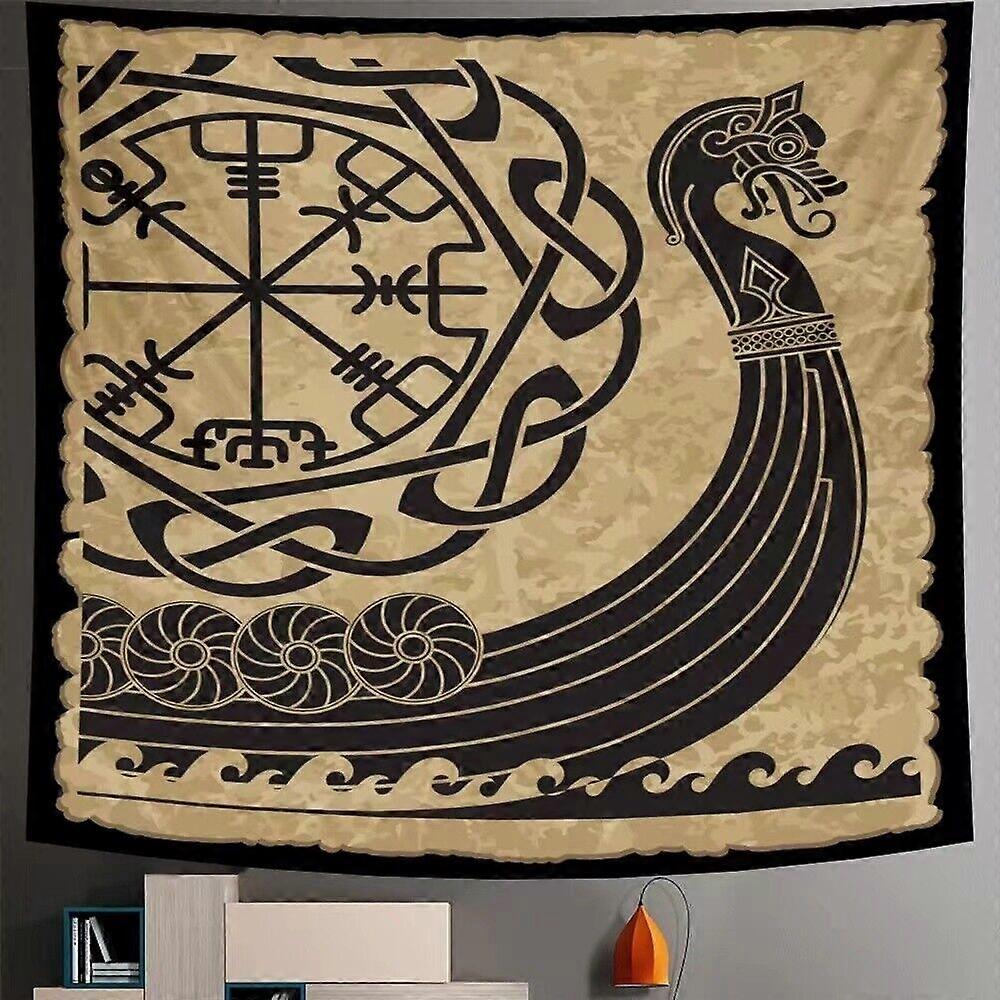 Large Viking Dragon Tapestry Wall Hanging Bedspread Throw Blanket Backdrop Cover