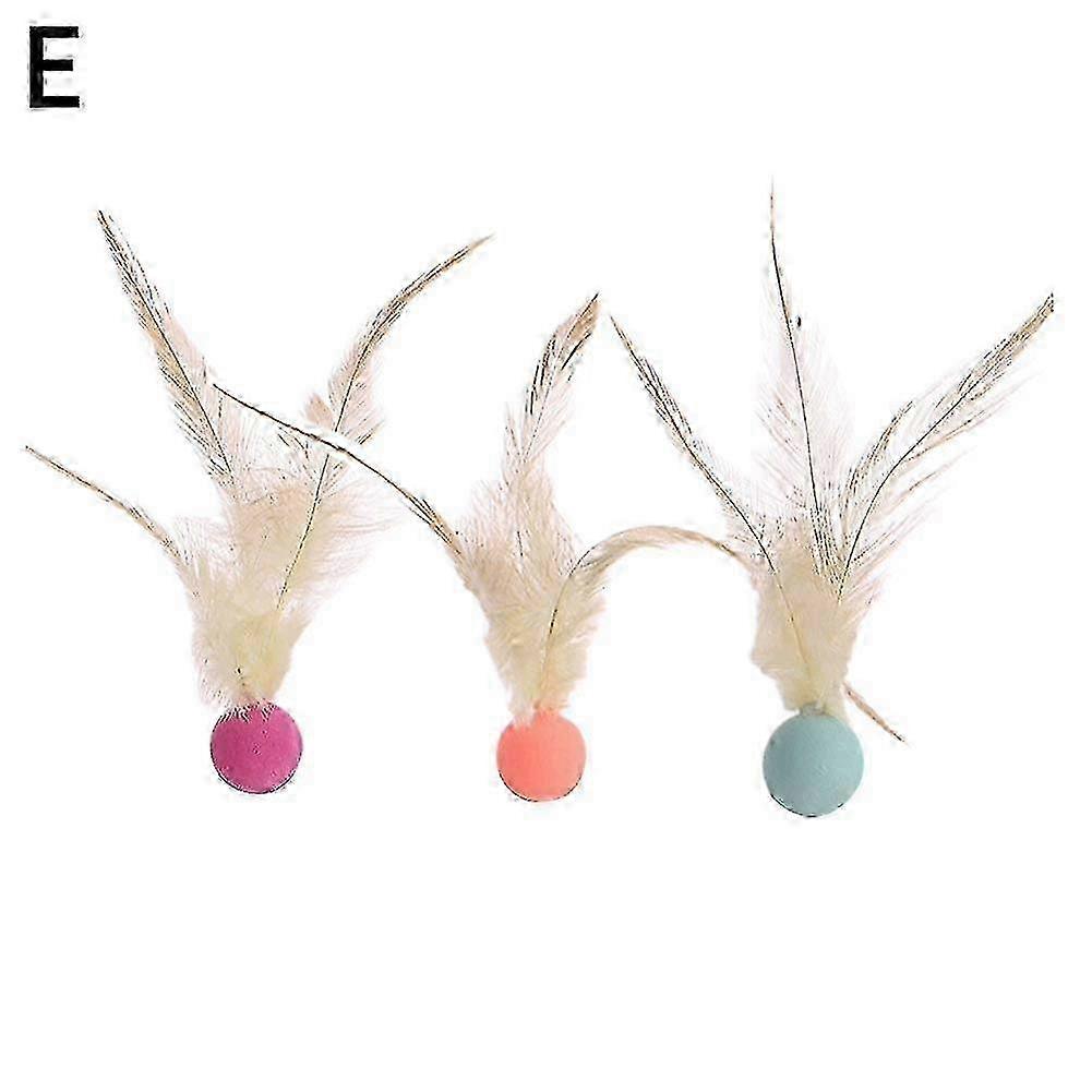 w Chicken Feather Elastic Ball Pet Toy