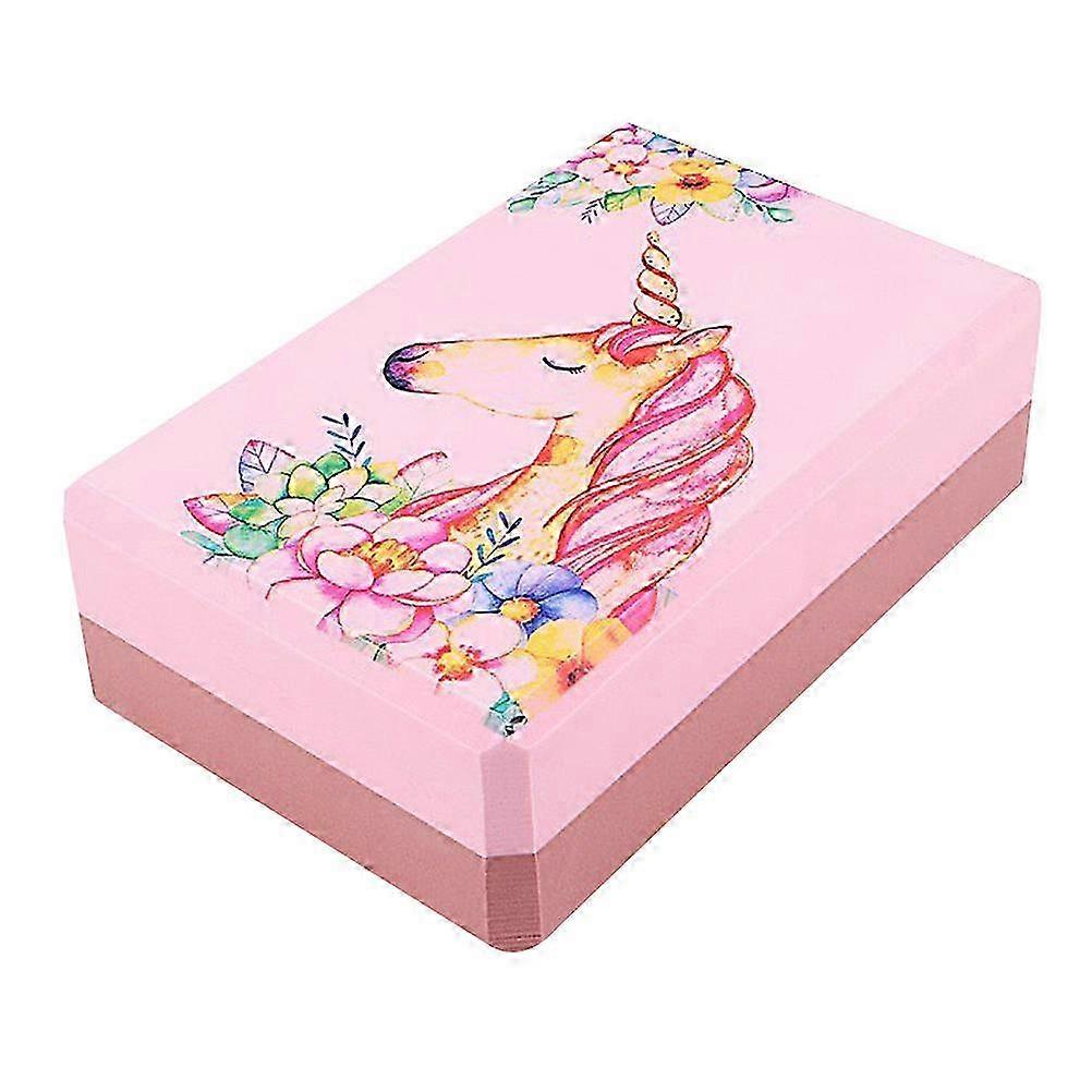 1pc High-density Yoga Blocks Bricks Versatile EVA Yoga Blocks Yoga Practice Auxiliary Tool (Random Pattern)