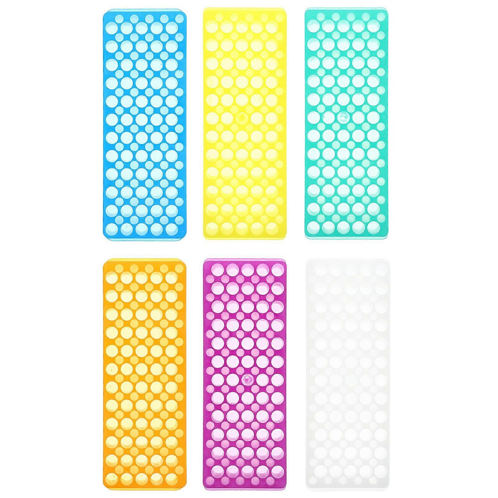 Test Tube Holder for Storage Use 6Pcs ABS Plastic with Assorted Color