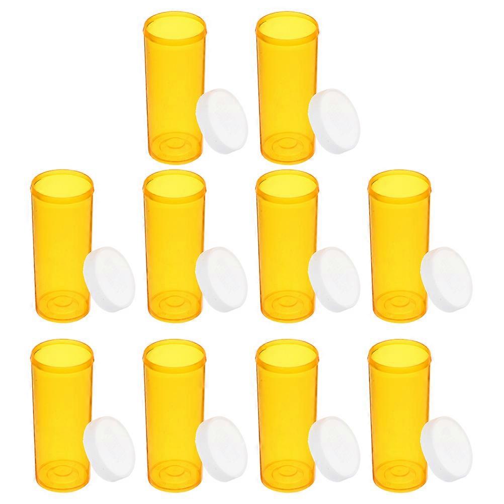 Plastic Organizer Medicine Bottle for Storage Use 10Pcs Durable Pill Vials