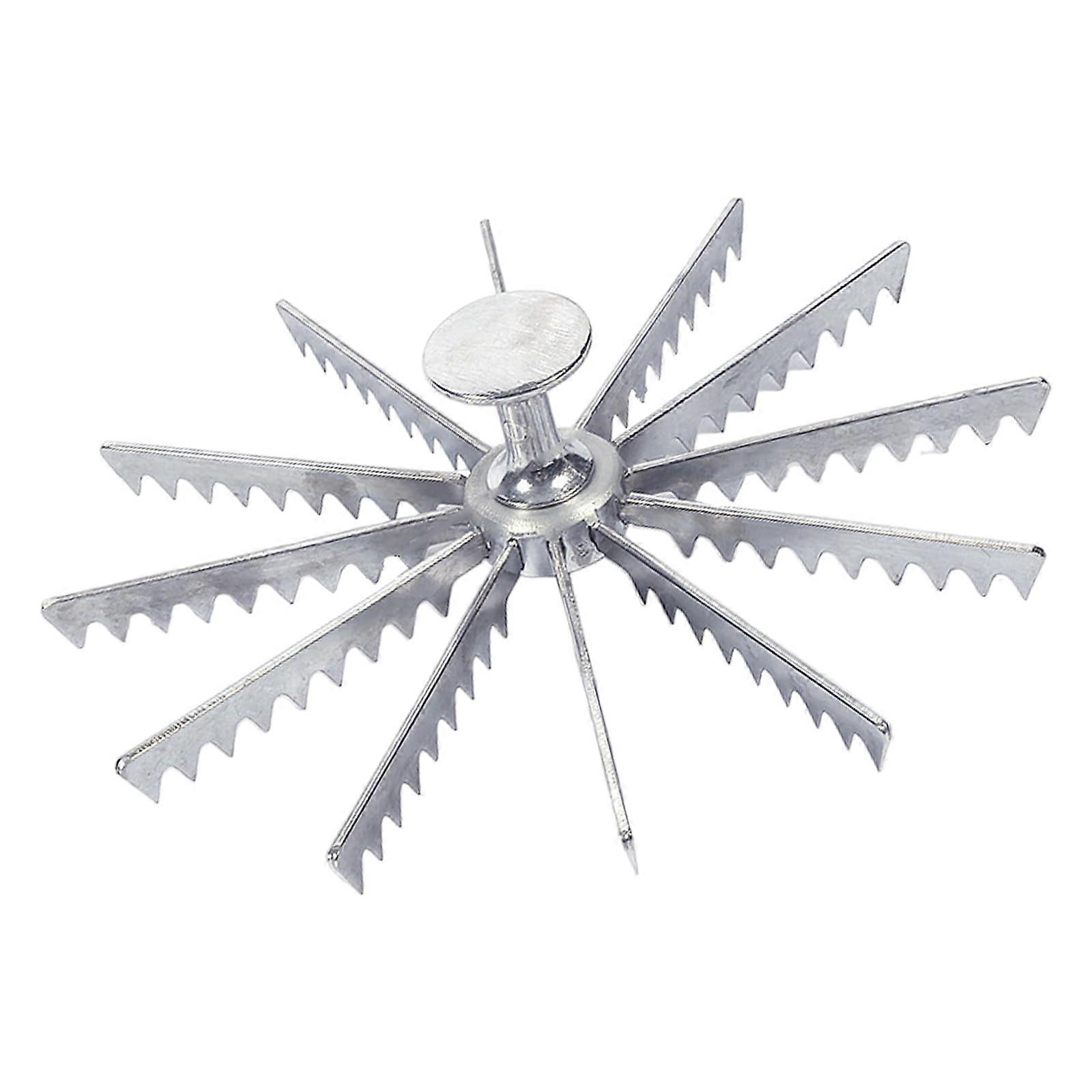 Pizza Cutter Wheel with Gear Shape Blade Ergonomic Handle for Effortless Pizza Slicing Metal Finish