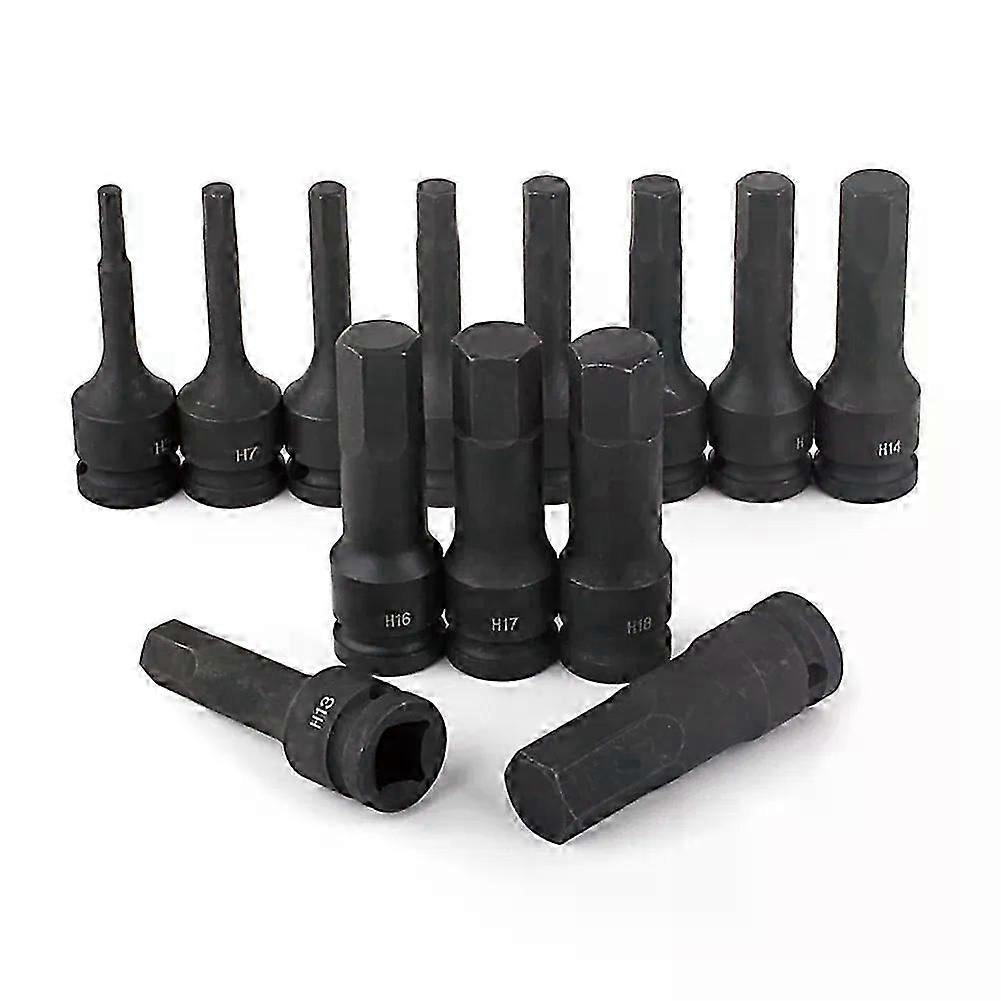 Electric Drill Socket Adapter Air Impact Wrench Hex Head Socket 125mm Adapter Screw Tap Socket Adapter