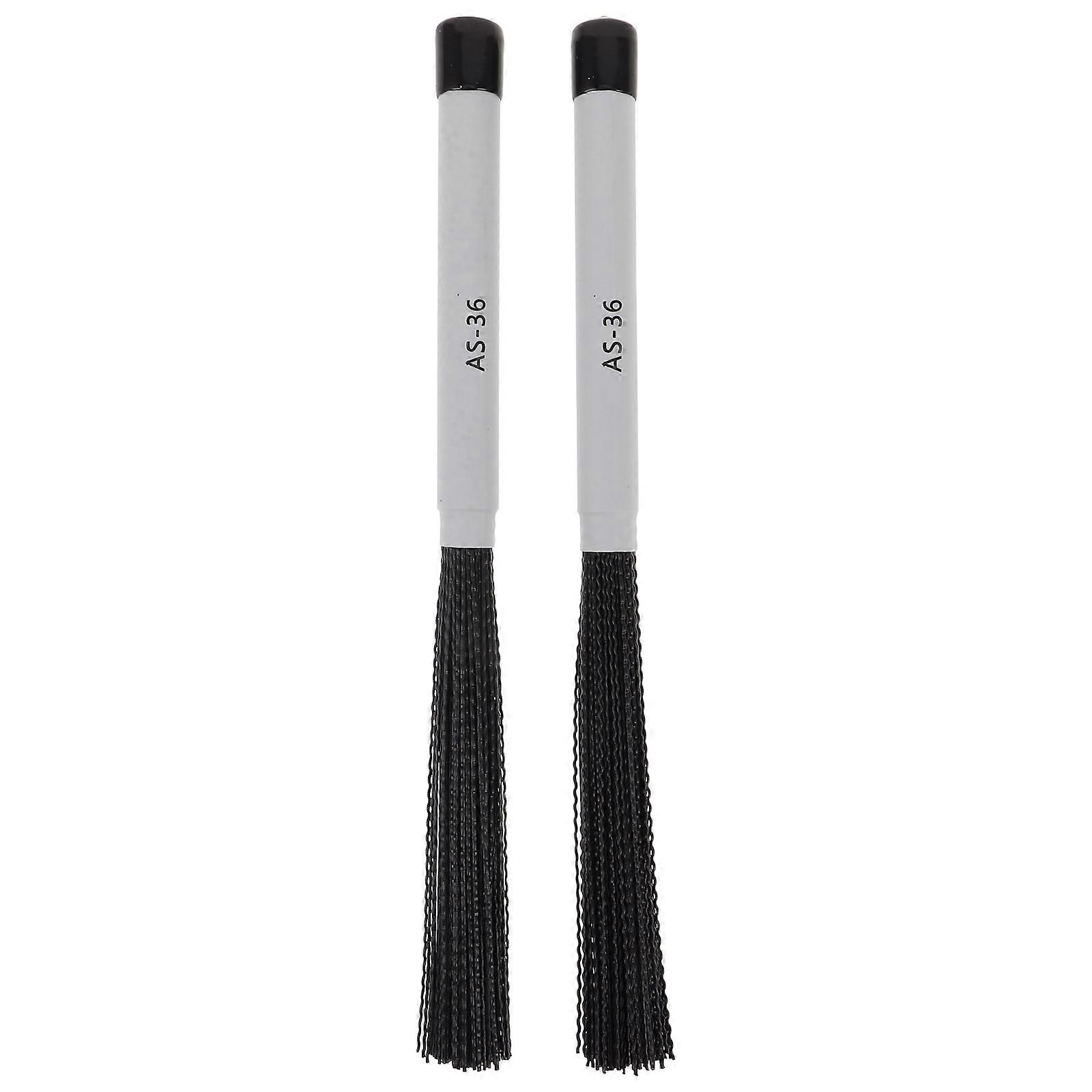 Jazz Drum Brush Nylon Brush for Percussion Instrument 1Pair