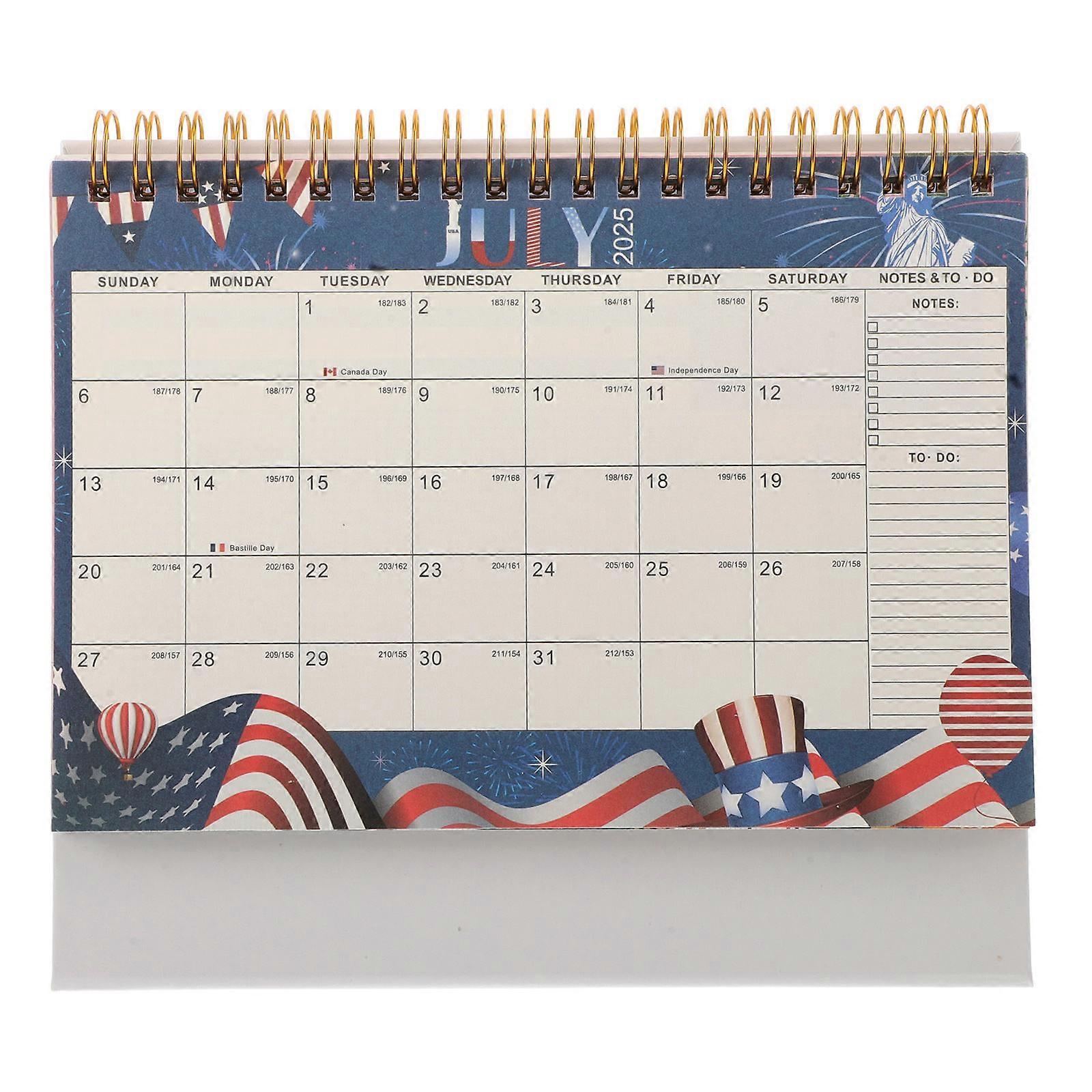 Minimalist 2026 Desk Calendar for Reminding Use with Thick Paper