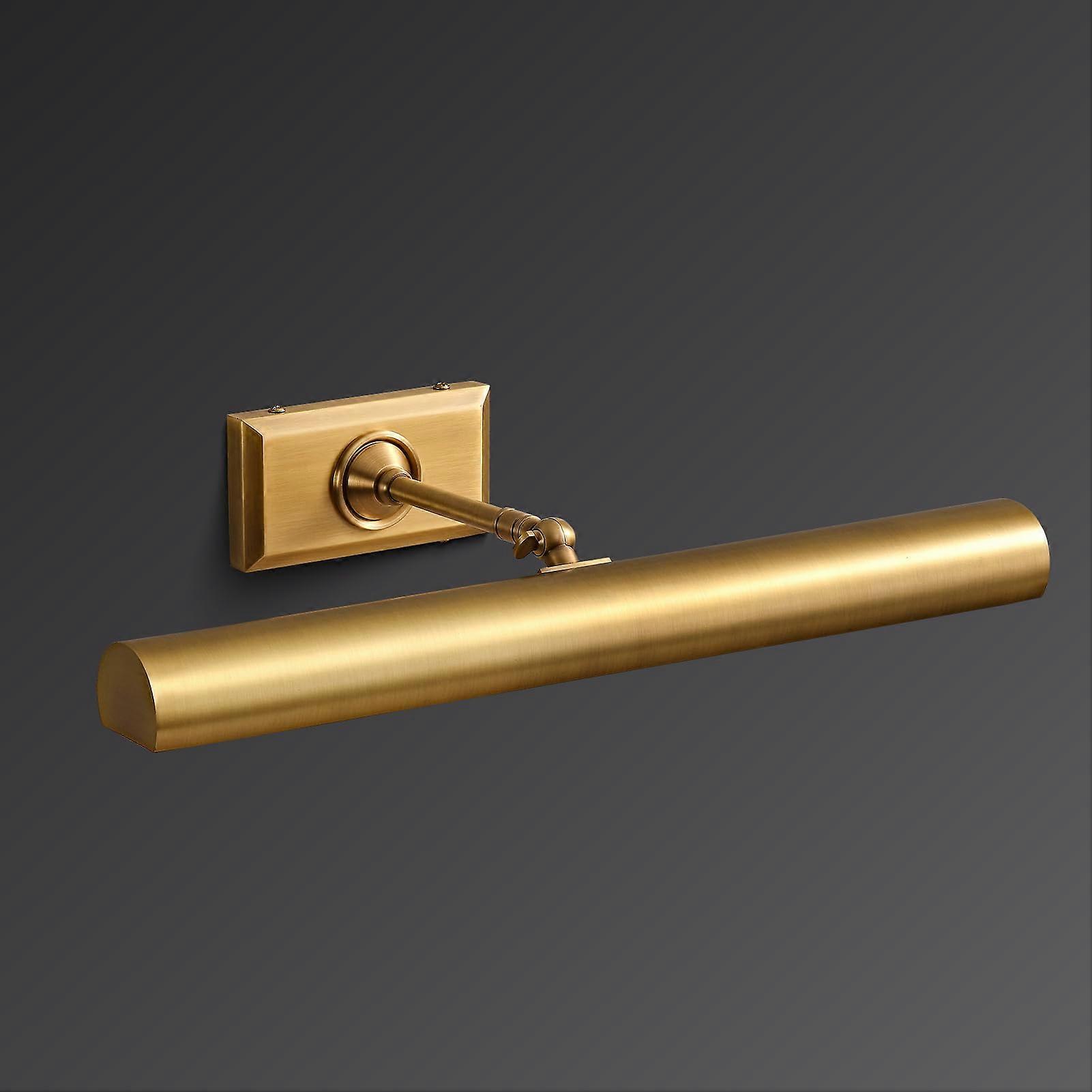 18 Inch Brass Picture Light Wall Mounted Art Lamp 270° Rotatable Dimmable LED for Gallery Decor
