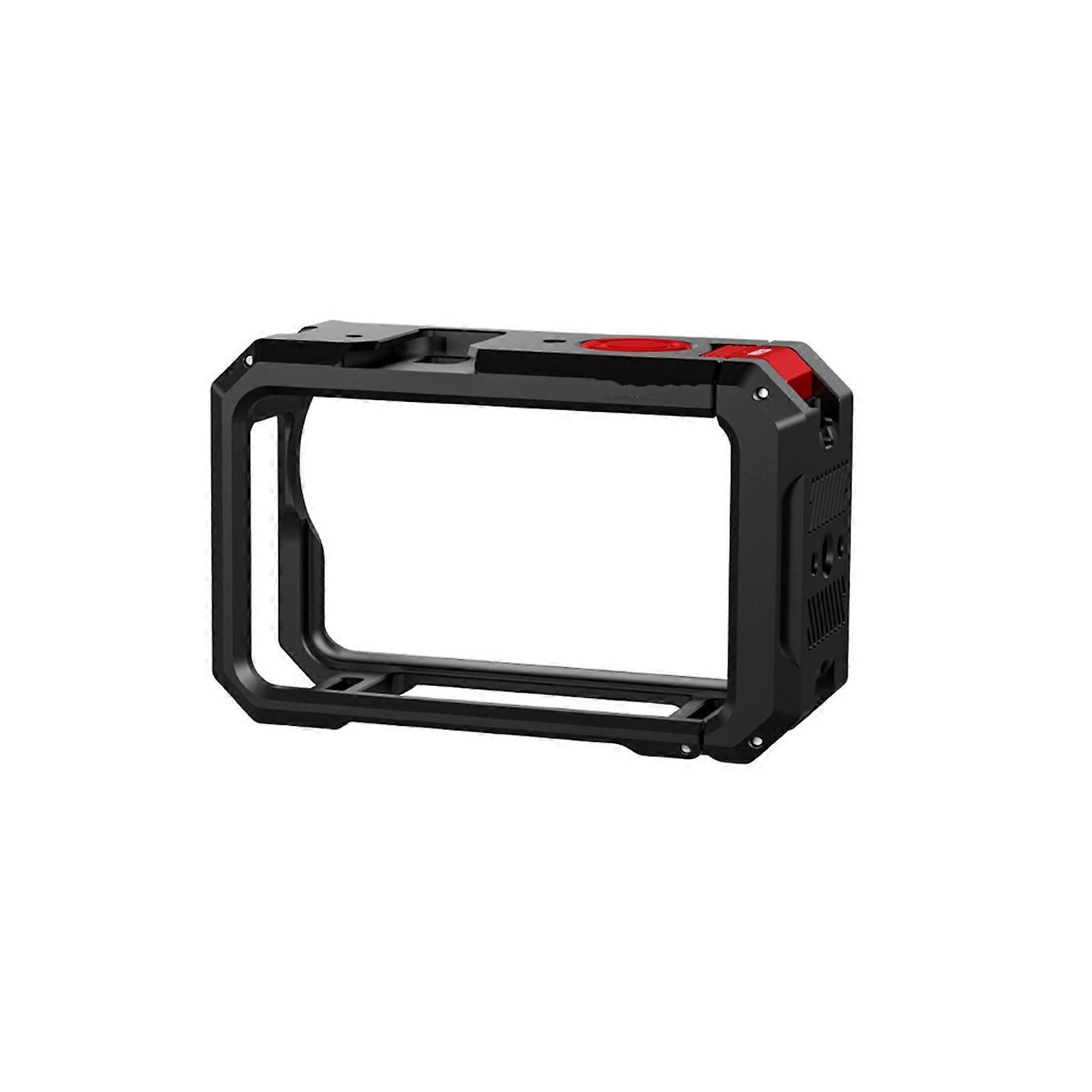Protective Cage for Action 6 Cameras Protective Frame Lightweight Structure with Cold Shoe Mounts Quick-Release Button Multicolor