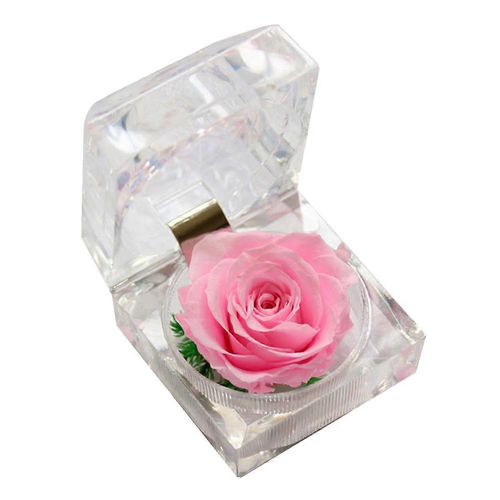 Never Withered Rose Preserved Flower Gift for Girlfriend 2Pcs