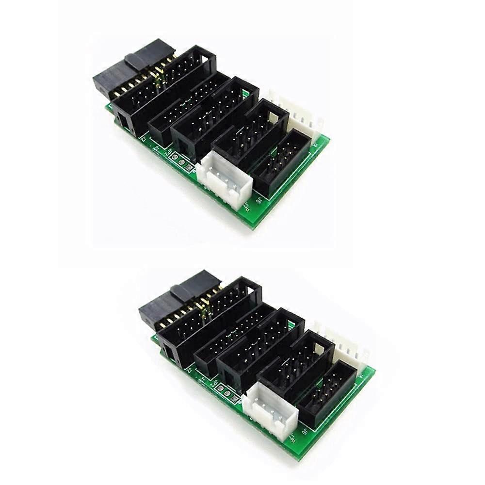 2Pcs MultiFunction Switching Board For Emulator V8 ARM JTAG Adapter Converter Compatible With ARM MCU Development